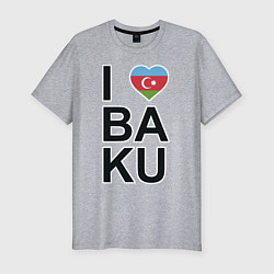 Мужская slim-футболка Baku