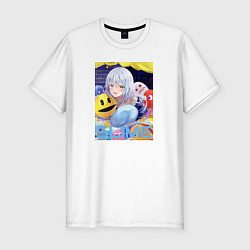 Футболка slim-fit Slime, цвет: белый