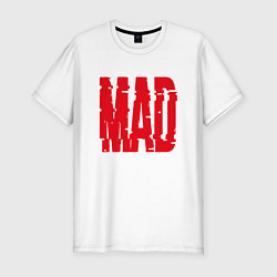 Футболка slim-fit MAD, цвет: белый