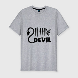 Мужская slim-футболка Маленький дьявол
