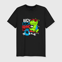 Футболка slim-fit Dino hipster, цвет: черный