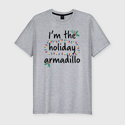 Футболка slim-fit Im the holiday armadillo, цвет: меланж