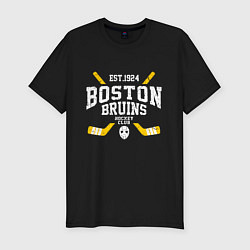 Мужская slim-футболка Бостон Брюинз
