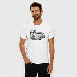 Футболка slim-fit BMW E36, цвет: белый — фото 2