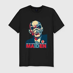 Футболка slim-fit Iron Maiden eddie, цвет: черный