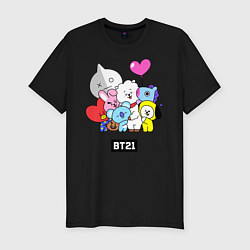 Мужская slim-футболка BT21