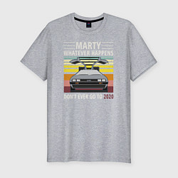 Мужская slim-футболка Back to the Future