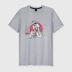 Мужская slim-футболка Катана Самурая