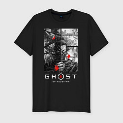 Мужская slim-футболка Ghost of Tsushima