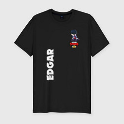 Футболка slim-fit BRAWL STARS EDGAR, цвет: черный