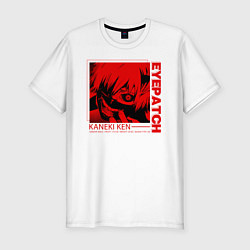 Мужская slim-футболка Kaneki Ken Eyepatch