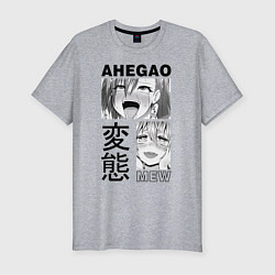 Футболка slim-fit Ahegao, цвет: меланж