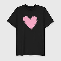 Мужская slim-футболка Love