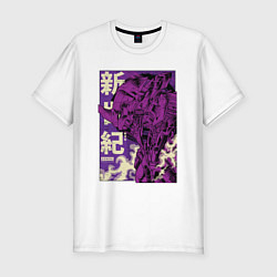 Мужская slim-футболка Evangelion Eva-01