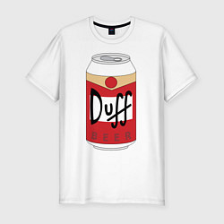 Футболка slim-fit Duff Beer, цвет: белый
