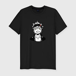 Футболка slim-fit Черный клевер, Аста, цвет: черный