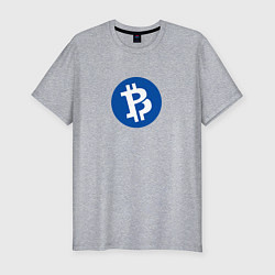Футболка slim-fit Bitcoin, цвет: меланж
