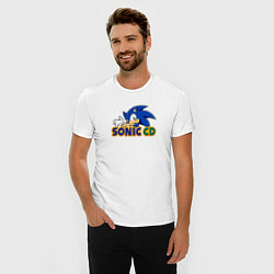 Футболка slim-fit Sonic CD, цвет: белый — фото 2