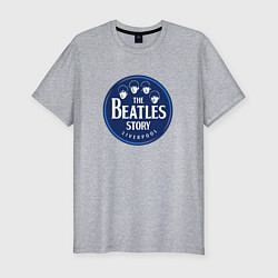 Футболка slim-fit The Beatles, цвет: меланж