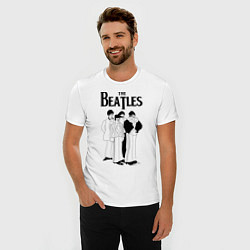 Футболка slim-fit THE BEATLES, цвет: белый — фото 2