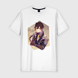 Мужская slim-футболка Чжун Ли