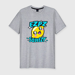 Мужская slim-футболка Easy Peasy Lemon Squeezy