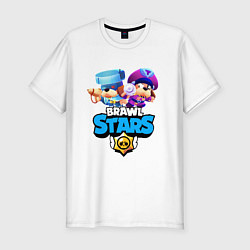 Мужская slim-футболка Генерал Гавс - Brawl Stars