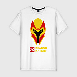 Футболка slim-fit Dota 2: Dragon Knight, цвет: белый