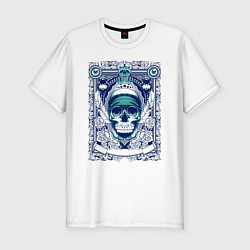 Мужская slim-футболка Skull Art