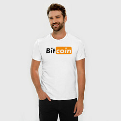 Футболка slim-fit БИТКОИН BITCOIN Z, цвет: белый — фото 2