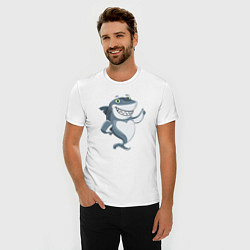 Футболка slim-fit SHARK SMILE, цвет: белый — фото 2