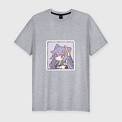 Мужская slim-футболка Кэ Цин