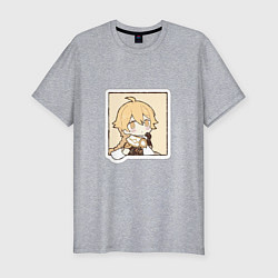 Мужская slim-футболка Путешественник