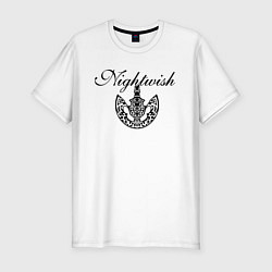 Футболка slim-fit Nightwish Logo Найтвиш Z, цвет: белый