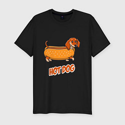 Футболка slim-fit Hot Dog, цвет: черный