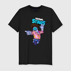 Мужская slim-футболка STU СТУ Brawl Stars