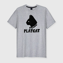 Футболка slim-fit Playcat, цвет: меланж