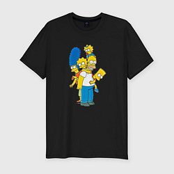 Футболка slim-fit Sipmpsons, цвет: черный