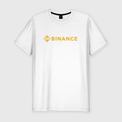 Мужская slim-футболка BINANCE БИНАНС БИРЖА СПИНА