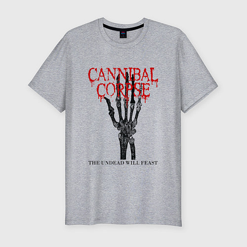Мужская slim-футболка Cannibal Corpse Труп Каннибала Z / Меланж – фото 1