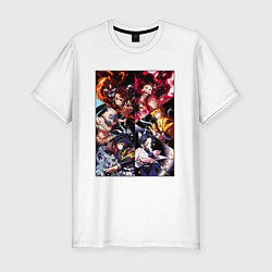 Мужская slim-футболка КЛИНОК РАССЕКАЮЩИЙ ДЕМОНОВ