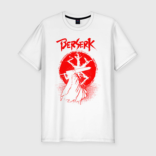 Мужская slim-футболка BERSERK / Белый – фото 1