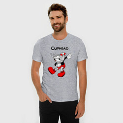 Футболка slim-fit CupheadКапхед, цвет: меланж — фото 2