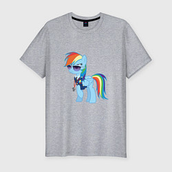 Футболка slim-fit Pony - Rainbow Dash, цвет: меланж