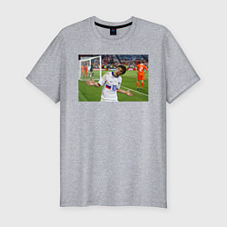 Футболка slim-fit Russian national football team, цвет: меланж