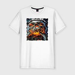 Футболка slim-fit METALLICA ROCK, цвет: белый