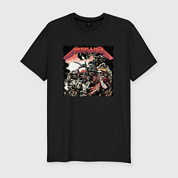 Футболка slim-fit METALLICA HARD ROCK, цвет: черный