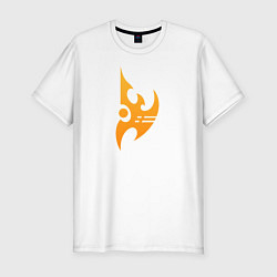 Футболка slim-fit Protoss logo Orange, цвет: белый