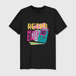 Футболка slim-fit Retro never dies, цвет: черный