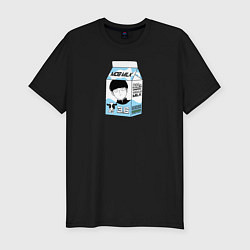 Футболка slim-fit MOB LOVES MILK МОБ ПСИХО 100, цвет: черный